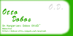 otto dobos business card